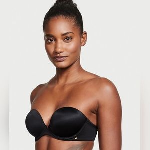 NWT Victoria's Secret Very Sexy Push-Up Strapless Bra, Size 36D, Color Black